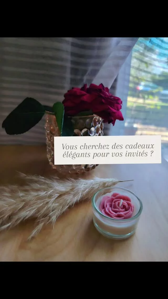 Je conçois pour vous des bougies élégantes pour vos invités.
Tout est personnalisable.
Parfum, couleur...
N'attendez plus contactez moi.

#bougie #cadeauinvité #cadeaudentreprise #cadeaudemariage #mariage #weddingfavours #wedding #weddingdordogne #bergerac #eymet #issigeac #evjf #baptême #anniversaire
